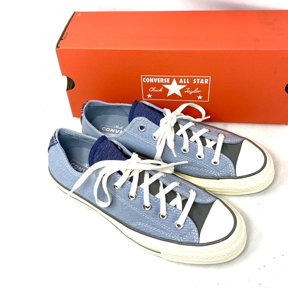 Converse Chuck 70 OX Shoes Low Top Men's Size Sneakers Skate Canvas Blue A04510C - Picture 8 of 11
